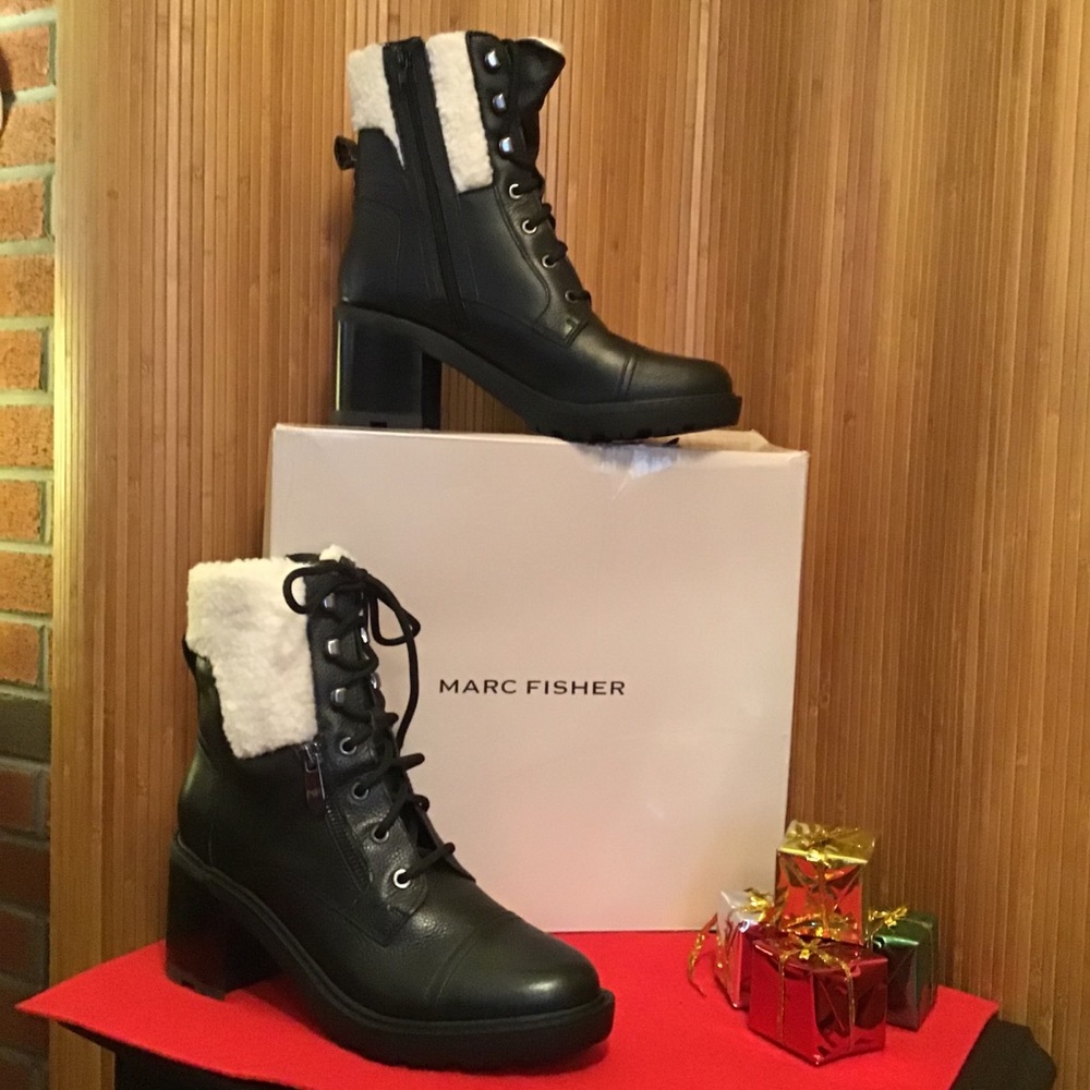 NIB! MARC FISHER Leather Boots Size 9 1/2 M